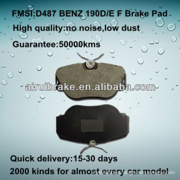 D487 OE QUALITY low metal car disc brake pad for BENZ 190D/190E